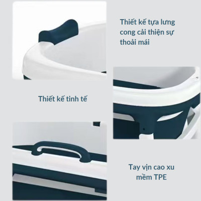 Bồn Tắm Bể Bơi Có Nắp Gập Gấp Xếp Gọn Lắp Ghép Cho Người Lớn Trẻ Em