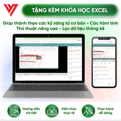 Combo 2 Sách Excel - Power Point ĐÀO TẠO TIN HỌC Chuyên Ứng Dụng Văn Phòng Tặng Kèm Video Khóa Học