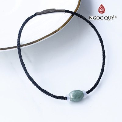 Vòng dây thép đá câm thạch mệnh hỏa, mộc - Ngọc Quý Gemstones