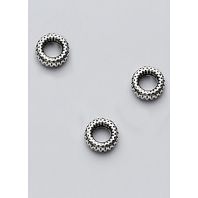 Combo charm bạc chặn hạt họa tiết hoa văn - Ngọc Qúy Gemstones