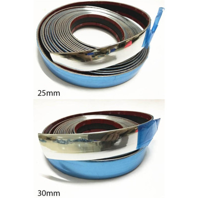 CUỘN 15M NẸP DÁN VIỀN XE Ô TÔ, DÁN VIỀN INOX Ô TÔ LOẠI XỊN