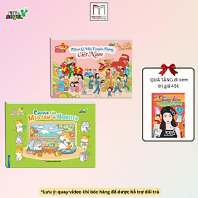 Sách Tô Màu - Tết Và Lễ Hội Truyền Thống Việt Nam + Chuyện Của Mèo Cam Và Hamster - Combo 2 Cuốn - Minh Thắng