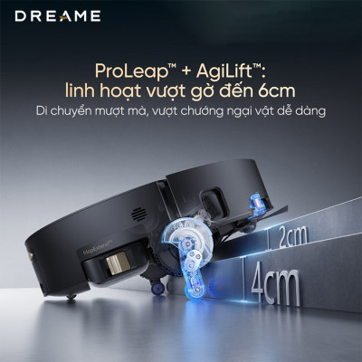 Robot Hút Bụi Lau Nhà Dreame Aqua 10 Pro Track 25.000 Pa, Sấy Nóng 100 Độ - Hàng Chính Hãng