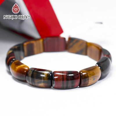 Vòng bản đá mắt hổ tam tài 17x11x6mm - Ngọc Quý Gemstones