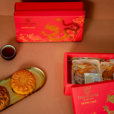 Hộp bánh trung thu 2 bánh 2 trứng 220g - Combo G - Thành Long (440g) -  VIỆT NAM