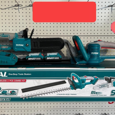 BỘ COMBO MÁY CƯA XÍCH TGSLI20851 & MÁY CẮT HÀNG RÀO THTLI20018(2 pin 20V/2.0Ah+ sạc) TOTAL TOSLI23044 - HÀNG CHÍNH HÃNG