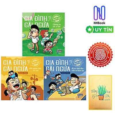 Combo Sách Gia Đình Gãi Ngứa (Bộ 3 Cuốn) - Tặng Kèm sổ tay xương rồng