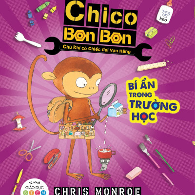 Combo Chico Bon Bon - Chú Khỉ Có Chiếc Đai Vạn Năng: Nhiệm Vụ Không Gian + Chuyện Tai Quái Ngoài Bờ + Bí Ẩn Trường Học + Điệp Vụ Truy Tìm Tiếng Ồn + Thợ Máy Thiện Nghệ Chico + Vụ Bánh Nướng Náo Loạn