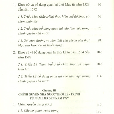 Chính Quyền Nhà Nước Trong Lịch Sử Việt Nam Trong Lịch Sử Việt Nam (1527-1802) (Tái bản có sửa chữa)