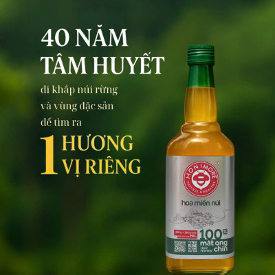 Honimore Mật ong chín Hoa Miền Núi 630g - MUA 2 TẶNG 1 CHAI CÙNG SIZE