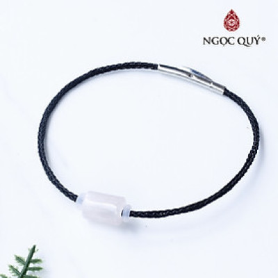 Vòng dây thép đá thạch anh hồng mệnh hỏa, thổ - Ngọc Quý Gemstones