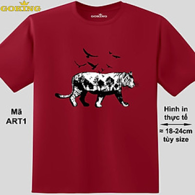 Natural Tiger, Mã ART1. Hãy tỏa sáng như kim cương, qua chiếc áo thun Goking siêu hot cho nam nữ trẻ em, cặp đôi, gia đình, đội nhóm