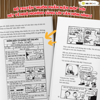 Truyện tranh Big Nate: In a Class By Himself - Tập 1: Thánh Nhọ - Bản Song Ngữ. Tặng Kèm File Nghe