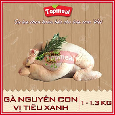 HCM - Gà nguyên con Hàn Quốc vị tiêu xanh (1 - 1.3 kg) - Thích hợp với các món lẩu, hầm, bún, cà ri,... - [Giao nhanh TPHCM]