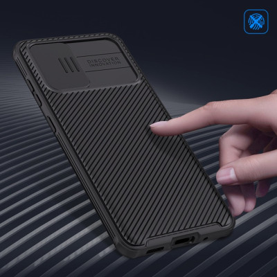 Ốp lưng chống sốc bảo vệ Camera cho SamSung Galaxy S20 Plus hiệu Nillkin Camshield (chống sốc cực tốt, chất liệu cao cấp, có khung & nắp đậy bảo vệ Camera) - Hàng chính hãng