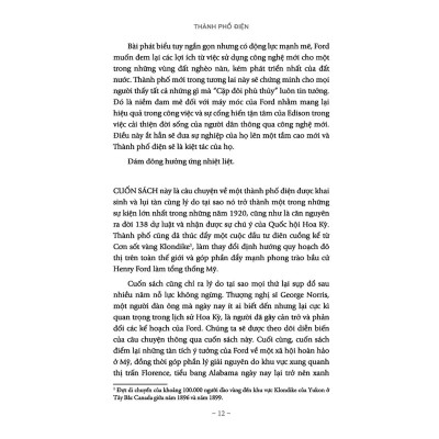 Thành Phố Điện - Giải Mã Lịch Sử Về Thành Phố Không Tưởng Của Ford Và Edison - Bản Quyền