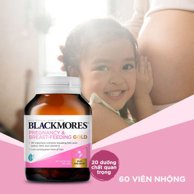 Viên uống Blackmores hỗ trợ sức khỏe cho phụ nữ mang thai chai 60 viên