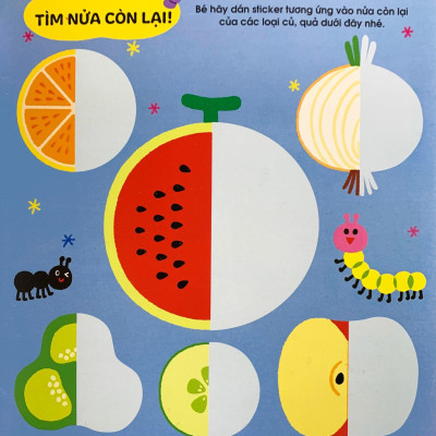 Phát Triển Trí Não Cho Trẻ Qua Tô-Dán Và Nối Hình - Món Ăn