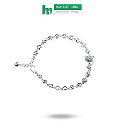 Lắc Tay Nữ Bạc 925 Hồ Ly Kim Tiền Phay BẠC HIỂU MINH LTU607