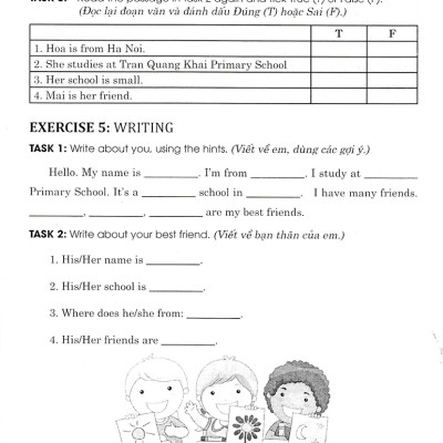 Vở Ôn Tập Hè Tiếng Anh 4