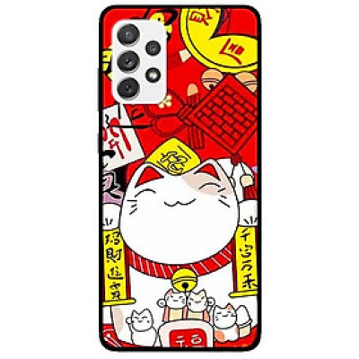 Ốp lưng dành cho Samsung Galaxy A72 5G mẫu Mèo Nằm Chờ Cá