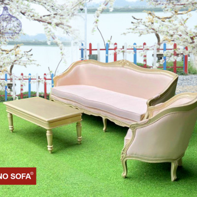 Bộ Sofa Đông Dương Cao Cấp Juno Sofa băng và 2 đơn