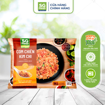 Combo 5 Gói Cơm Chiên Đủ Vị (Dương Châu, Hải Sản, Cá Mặn Gà Xé, Kim Chi, Gạo Lứt Chay) 200g