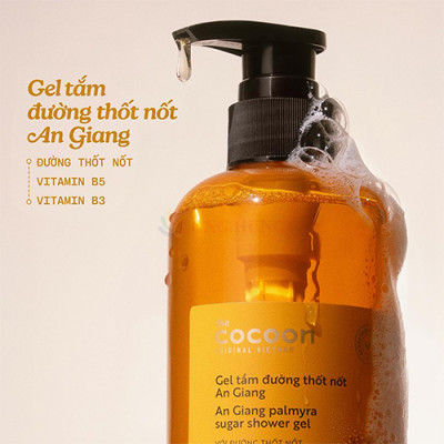 Gel tắm đường thốt nốt An Giang Cocoon (50ml/500ml) - Hàng chính hãng