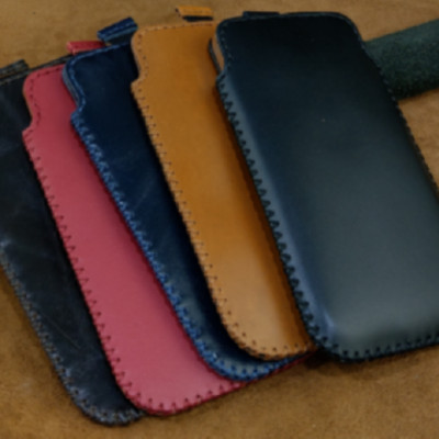 Bao Da Có Dây Rút IONECASE Điện Thoại 16 pro max,15 pro max,16 pro,15 pro,16 plus,15 plus Da Bò Thật May Thủ Công - hàng chính hãng