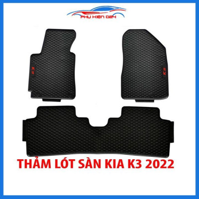 Thảm lót sàn cao su cho xe K3 2021-2022-2023 hàng chuẩn theo xe chịu lực tốt