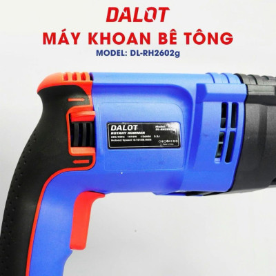 MÁY KHOAN BÊ TÔNG 3 CHỨC NĂNG 1010W DL-RH2602G - DALOT - HÀNG CHÍNH HÃNG