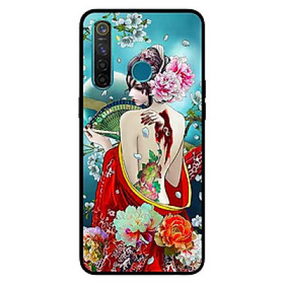 Ốp Lưng in cho Realme 5 Pro / Realme Q Mẫu Cô Gái Tóc Thắt Hoa - Hàng Chính Hãng