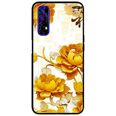 Ốp lưng dành cho Realme 7 mẫu Mẫu Đơn Vàng