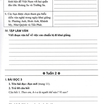 Vở Bài Tập Cuối Tuần Tiếng Việt 3 (Dùng Kèm SGK Cánh Diều) - HA