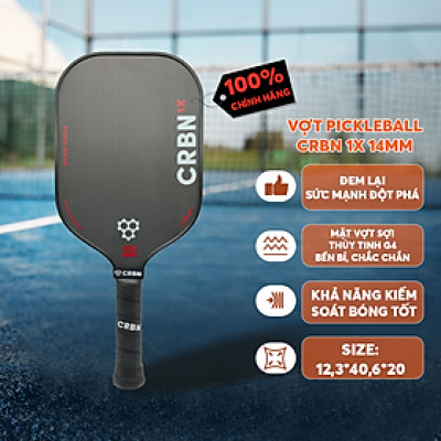Vợt Pickleball CRBN 1X Series 14mm - Độ Xoáy Vượt Trội - Kiểm Soát Chính Xác - Lớp Carbon Cao Cấp - Hiệu Suất Toàn Diện
