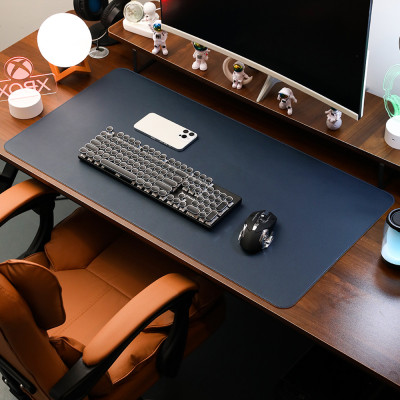 Deskpad da tấm di chuột miếng lót chuột khổ lớn, thảm da trải bàn làm việc 60x30cm - Hàng chính hãng
