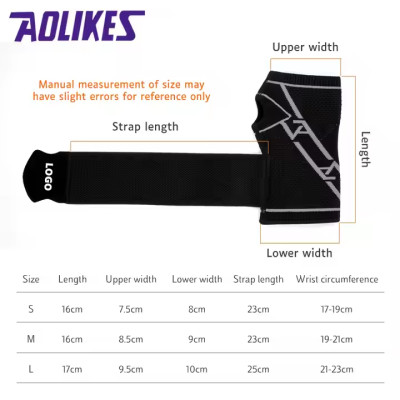 Bộ 2 Băng bảo vệ cổ tay AOLIKES A-8201 Bảo vệ và hỗ trợ cổ tay tối ưu - (1 đôi)