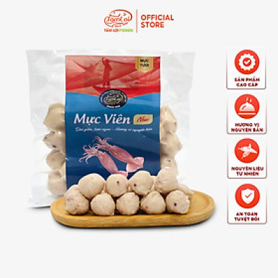 Mực viên Tâm Lợi, loại cao cấp - Hương vị tự nhiên - Đảm bảo sức khoẻ - Giao nhanh trong 3h - 200gr