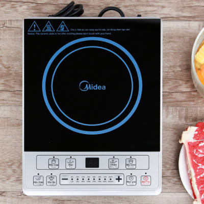 Bếp điện từ Midea MI-B2015DE , Công suất 2000W, Mặt kính Caremic, Hẹn giờ , nút nhấn điện tử - Hàng chính hãng , Bảo hành 12 tháng chính hãng