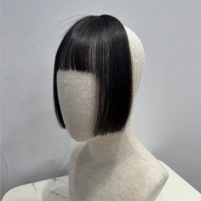 Mái Hime mái thưa tóc thậ.t nữ (không có tóc phía sau) - Tóc Giả Vân Anh