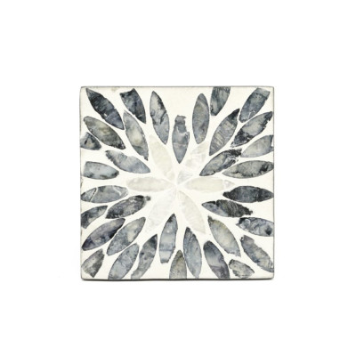 Lót ly vuông khảm trai ECOHUB bộ 6 miếng