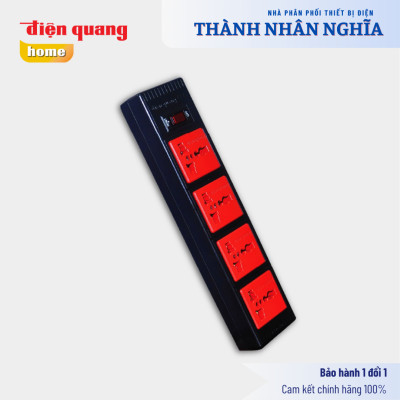 Ổ cắm Điện Quang ECO ĐQ ESK 43ECO (4 lỗ 3 chấu) - Hàng chính hãng