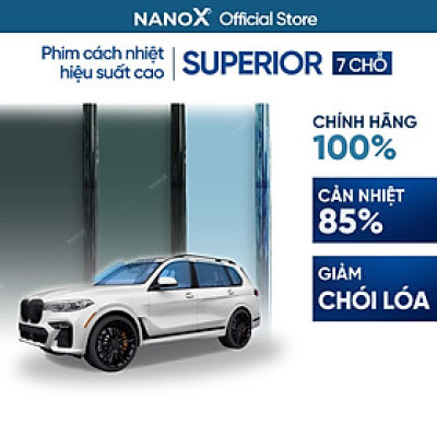 Phim cách nhiệt ô tô 7 chỗ gói phổ thông NanoX