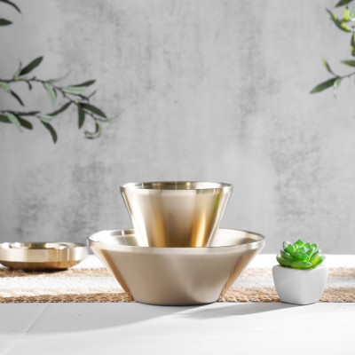 Tô salad Spring 100% inox 201 cao cấp, không sét, thành cao, lòng sâu cao cấp - Cobihome