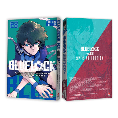 Sách - BlueLock - Tập 28 - Bản Đặc Biệt - Tặng Kèm Hộp Quà 6 Món Với Chữ Kí Nhân Vật (Set Huy Hiệu + Set Sticker + Set Clear Card)