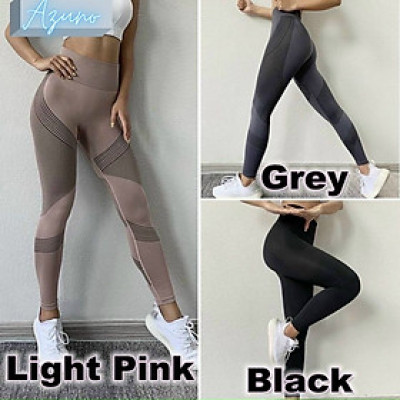 Quần tập thể thao, gym, yoga nữ dáng dài Azuno AT0412 cao cấp siêu co giãn
