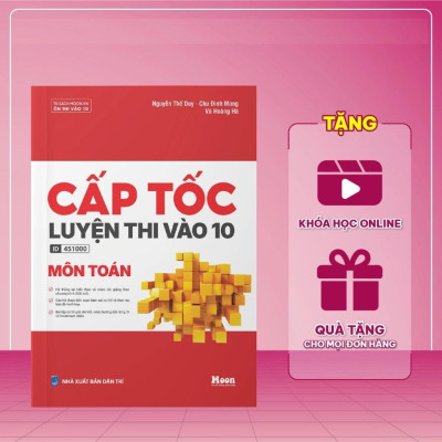 Cấp tốc luyện thi vào 10 môn Toán - MoonBook