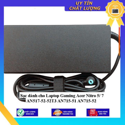 Sạc dùng cho Laptop Gaming Acer Nitro 5/ 7 AN517-52-52T3 AN715-51 AN715-52 - Hàng Nhập Khẩu New Seal