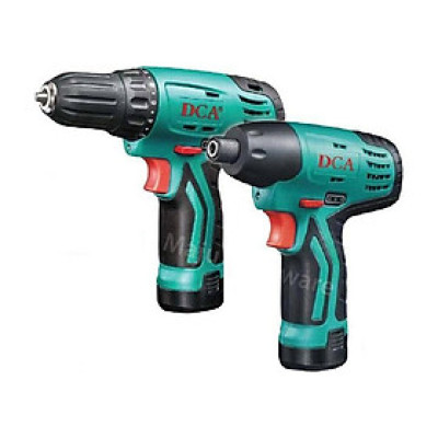 BỘ COMBO MÁY KHOAN PIN (ADJZ10-10)  VÀ MÁY SIẾT VÍT DÙNG PIN (ADPL02-8) DCA ADKIT01EK - HÀNG CHÍNH HÃNG