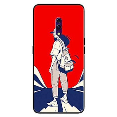 Ốp lưng in cho Realme X Mẫu Cô Gái Sơ Mi Trắng